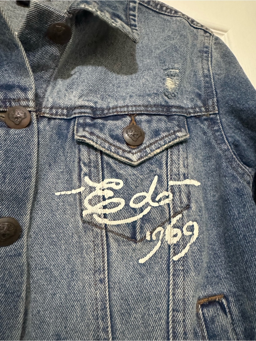 NWT Ed Hardy Denim Jacket - Picture 3 of 8